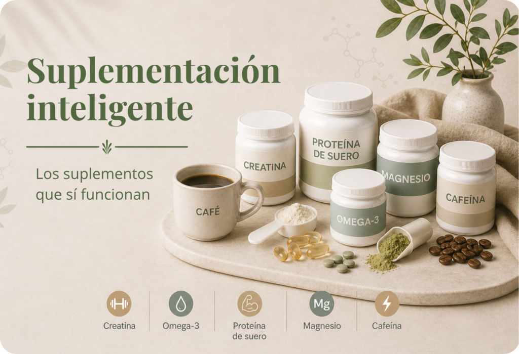 Suplementación inteligente: los suplementos que sí valen la pena.